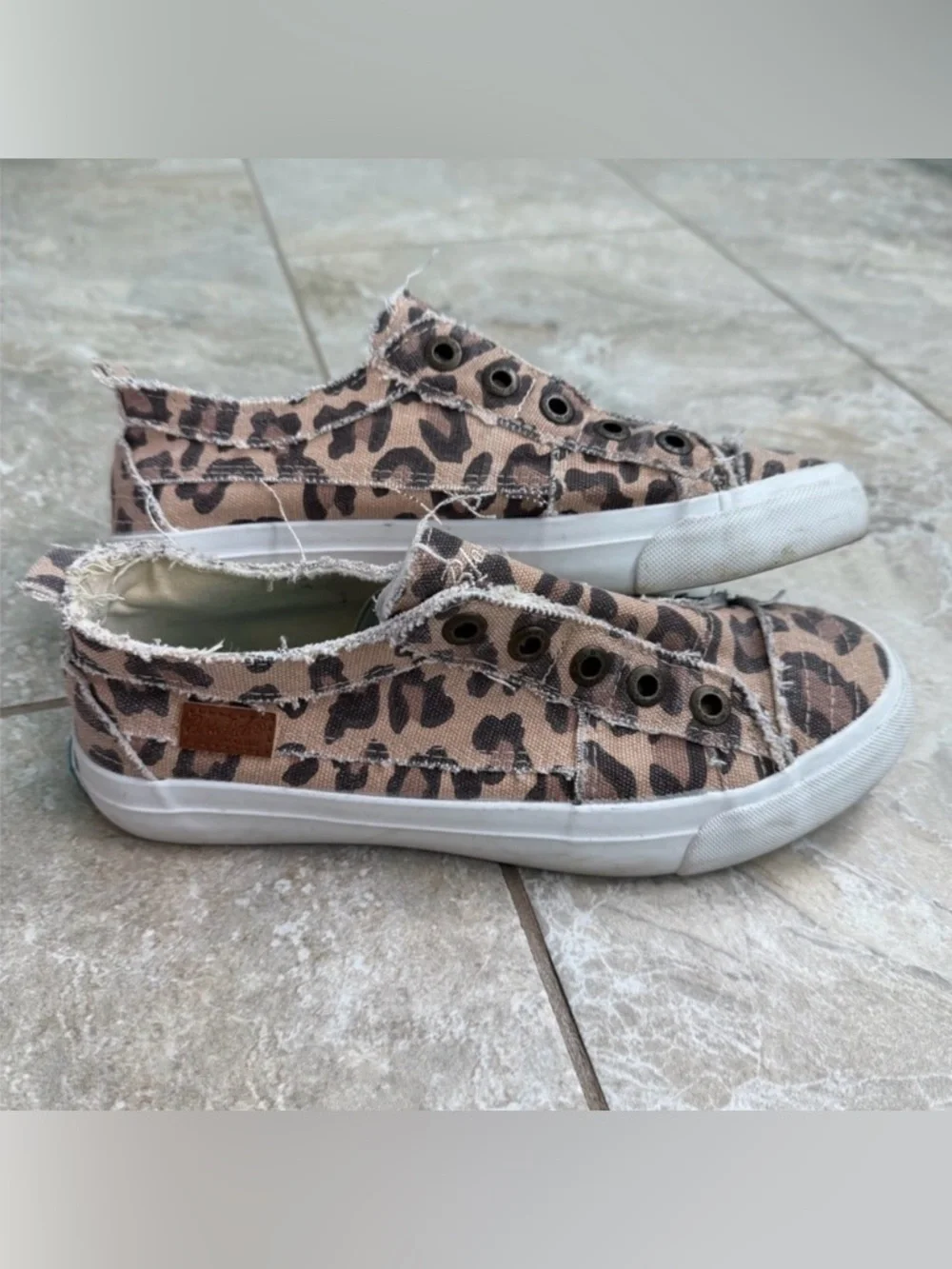 Women’s Blowfish Malibu Animal Leopard Print Canvas Sneakers - Picture 5 of 12